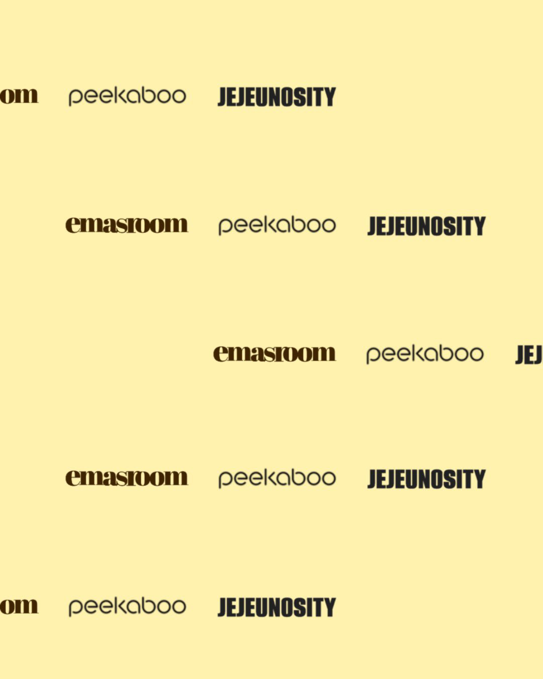 [emasroom] [peekaboo] [JEJEUNYSITY] 2025 logo
